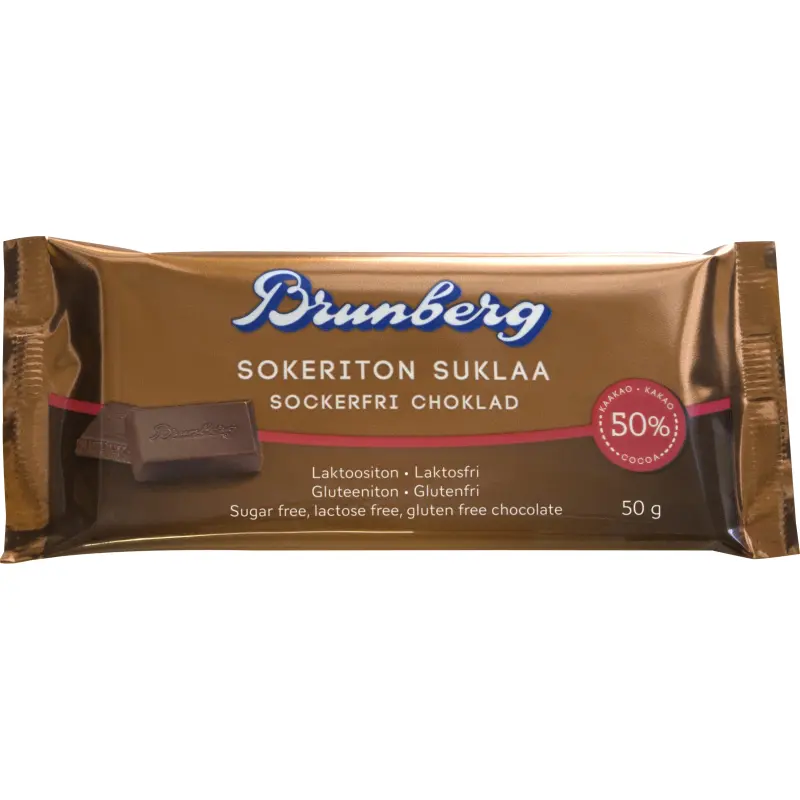 Suklaa Brunberg 50 g sokeriton ja laktoositon